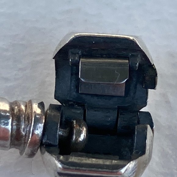 Pandora brownish leather bracelet with  16" sterling silver charm. - Picture 10 of 13